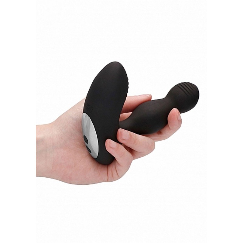 Remote Controlled E-Stim & Vibrating Prostate Massager - Black